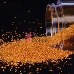 Perlute caviar CAV007 pentru decor unghii Auriu-Teracota Metalizat